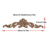 2 Piece Carved Wooden Rose Applique Furniture Decorative Trim Set 17