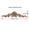 2 Piece Carved Wooden Rose Applique Furniture Decorative Trim Set 21