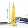 Feng Shui Wenchang Pagoda Tower Metal Statue Home Decor 4