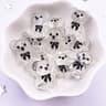 Kawaii Bear Figurines Resin Craft Embellishments Mini Bear Decorations Set 8