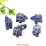 Crystal Elephant Figurine Mini Amethyst Stone Animal Decor For Healing And Home Display 27
