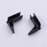 Glass Door Hinge Zinc Alloy Non Perforated Cabinet Glass Hinge Set Of 2 2