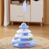 Interactive Three Layer Cat Ball Turntable Toy With Octopus Teaser Stick For Indoor Cats 5