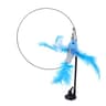 Interactive Feather Bird Cat Wand Toy With Bell Suction Cup Teaser For Indoor Cats And Kittens 1