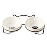 Ceramic Double Cat Bowl For Comfortable Food And Water Feeding 11