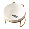 Ceramic Double Cat Bowl For Comfortable Food And Water Feeding 4