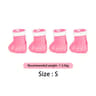 Adjustable Silicone Cat Paw Protector Boots 4 Pack Anti Scratch Bathing Shoes 2