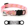 Reflective Star Moon Personalized Cat Collar With Engraved Nameplate Bell For Kitten Safety 6