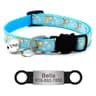 Reflective Star Moon Personalized Cat Collar With Engraved Nameplate Bell For Kitten Safety 7