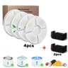 Activated Carbon Cat Water Fountain Filter Set For Round Flower Pet Drinking Fountains 1