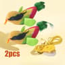 Wall Hanging Bird Cat Toy With Sound And Catnip 5