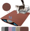 Double Layer Waterproof Cat Litter Mat For Non Slip Litter Box Floor Protection 5