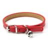 Soft Leather Cat Collar With Bell Adjustable Neck Strap For Kittens And Puppies 2