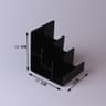 Clear Acrylic Display Risers For Handbags Jewelry Makeup And Purse Storage Rack 6
