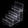 Clear Acrylic Display Risers For Handbags Jewelry Makeup And Purse Storage Rack 3