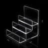 Clear Acrylic Display Risers For Handbags Jewelry Makeup And Purse Storage Rack 2