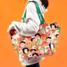 Foldable Large Capacity Shopping Shoulder Bag For Groceries Travel Parties And Kitchen Storage 3