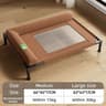 Breathable Elevated Cooling Dog Bed With Soft Pillow For Indoor Outdoor Travel 1