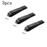 Professional Black Stainless Steel Nail Clippers For Thick Nails 7
