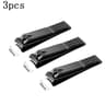 Professional Black Stainless Steel Nail Clippers For Thick Nails 8