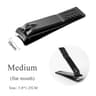 Professional Black Stainless Steel Nail Clippers For Thick Nails 2