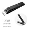 Professional Black Stainless Steel Nail Clippers For Thick Nails 3