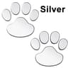 Raised 3D Paw Print Car Stickers For Animal Lovers And Pet Owners 3