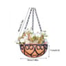 Coconut Style Hanging Planter Basket With Iron Chain 3