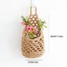 Boho Macrame Plant Hanger And Woven Hanging Storage Basket 2