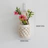 Boho Macrame Plant Hanger And Woven Hanging Storage Basket 1