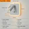 Rotatable LED Wall Reading Light With Type C USB Charging 11