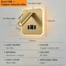 Rotatable LED Wall Reading Light With Type C USB Charging 12