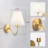 Modern Fabric Wall Sconce Retro E27 Bedside Wall Lamp 2