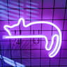 Cute Cat Neon Light LED Bedroom Wall Decor 3