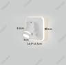 Adjustable LED Bedside Reading Light With USB Charging Port 3