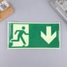 Glow Safe Photoluminescent Emergency Exit Sign Green Fire Evacuation Wall Sticker 5