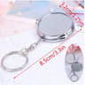 Portable Stainless Steel Pocket Mirror Folding Compact Makeup Travel Beauty Mirror 5