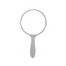 Durable Round Handheld Makeup Mirror Portable Anti Fall Beauty Vanity Mirror 3