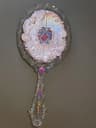 Flower Knows Sweetie Bear Hand Mirror Creamy Pink Vanity Mirror 14