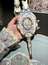 Flower Knows Sweetie Bear Hand Mirror Creamy Pink Vanity Mirror 4
