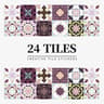 MosaicEase Moroccan Tile Stickers Peel And Stick Tile Stickers Waterproof Vinyl Wall Decals 10