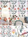 GreenBloom Floral Peel And Stick Wallpaper Green Floral Wallpaper Self Adhesive Vinyl Contact Paper