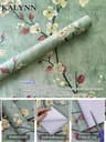 GreenBloom Floral Peel And Stick Wallpaper Green Floral Wallpaper Self Adhesive Vinyl Contact Paper