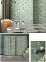 GreenBloom Floral Peel And Stick Wallpaper Green Floral Wallpaper Self Adhesive Vinyl Contact Paper