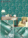 GreenBloom Floral Peel And Stick Wallpaper Green Floral Wallpaper Self Adhesive Vinyl Contact Paper