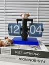 Retro Automatic Flip Desk Clock Large Display Battery Powered Table Clock 1