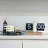 Retro Automatic Flip Desk Clock Large Display Battery Powered Table Clock 7