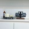 Retro Automatic Flip Desk Clock Large Display Battery Powered Table Clock 16