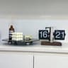 Retro Automatic Flip Desk Clock Large Display Battery Powered Table Clock 10