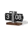Vintage Automatic Flip Down Desk Clock Retro Mechanical Table Clock 3